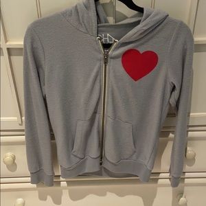 Super soft grey zip up hoodie
